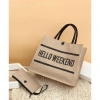 Túi Cói Hello Weekend kèm ví - Phong cách Hàn Quốc, du lịch biển 49.000 VND 4