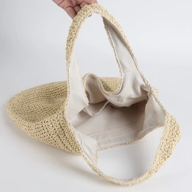 Túi cói Hobo cỡ lớn 2 dây đeo - Túi lang thang Bohemian, giảm còn 120.000 VND