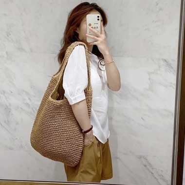 Túi Cối Hobo Cỡ Lớn Đeo Vai 2 Dây - Phong Cách Bohemian, Giảm Giá Sốc 186k