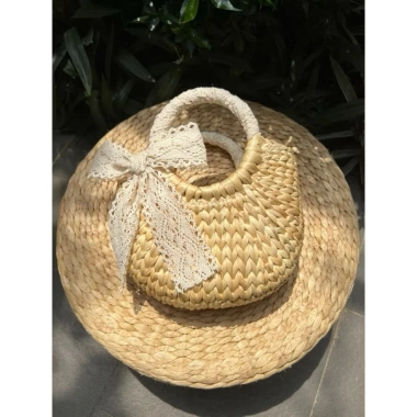 Túi cói lục bình vintage xinh cho mẹ và bé - phong cách đi biển, chụp ảnh decor, giảm còn 55.000 VND 4 Túi cói lục bình vintage xinh cho mẹ và bé - phong cách đi biển, chụp ảnh decor, giảm còn 55.000 VND 4