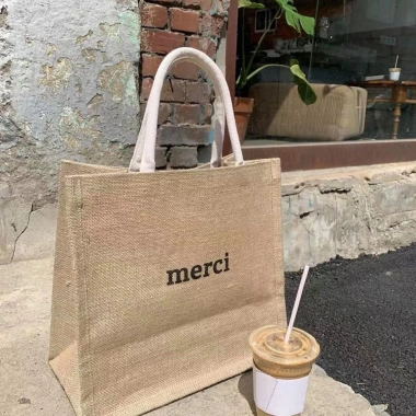 Túi Cói Merci Siêu Xinh - Đi Biển, Đi Chợ, Đi Chơi Tiện Lợi, Sành Điệu, 49.000₫