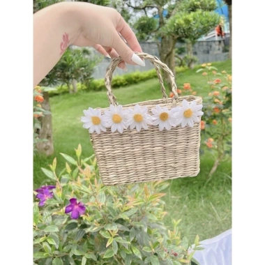 Túi Cói Mini Đi Biển Vintage Sang Chảnh Túi Cói Merci Giá Ưu Đãi 45.000₫