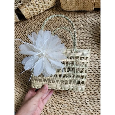 Túi cói mini siêu xinh bé gái - Đi biển, chụp ảnh vintage, trang trí, 53.000đ 6