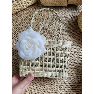 Túi cói mini siêu xinh bé gái - Đi biển, chụp ảnh vintage, trang trí, 53.000đ 7