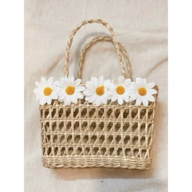 Túi cói mini siêu xinh bé gái - Đi biển, chụp ảnh vintage, trang trí, 53.000đ 8