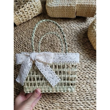 Túi cói mini siêu xinh bé gái - Đi biển, chụp ảnh vintage, trang trí, 53.000đ 9