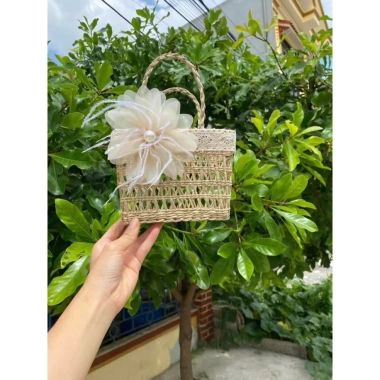 Túi cói mini siêu xinh bé gái - Đi biển, chụp ảnh vintage, trang trí, 53.000đ 10