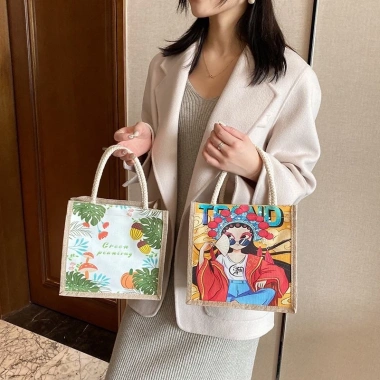 Túi Cối Mini Tote Nữ Đẹp Dễ Thương, Vintage 2.023, Giá 20,000₫