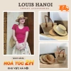 Túi Cói & Mũ Cói Đi Biển Phối Đai Da Hàn Quốc - Nón Cói Che Nắng Du Lịch 45.000₫
