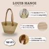 Túi Cói & Mũ Cói Đi Biển Phối Đai Da Hàn Quốc - Nón Cói Che Nắng Du Lịch 45.000₫ 8