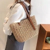 Túi cói nhỏ đeo vai dây da lệch, khoá kéo, đan họa tiết – Tiệm Cói Xinh 169k 6