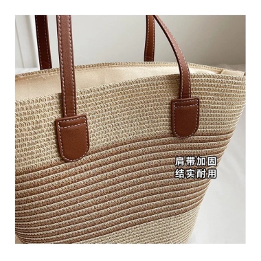 Túi cói nhựa form rộng Hàn Quốc vintage 2.024 - Đi biển tiện lợi, chỉ 113k 7