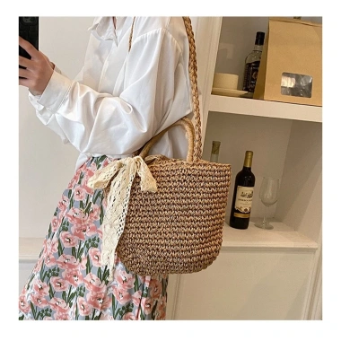 Túi Cói Nơ Vintage - Phong Cách Retro, Giá Chỉ 101.999₫, Giảm Giá Đặc Biệt 8