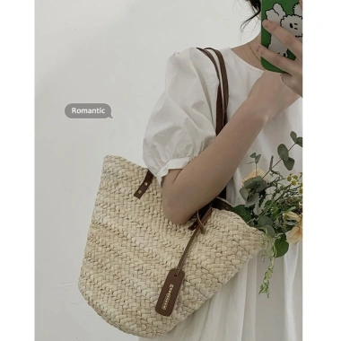 Túi Cói Nữ Hàn Quốc Đa Năng Đi Biển, Đi Làm, Đi Chơi - Giá 175k Giảm Đến 220k