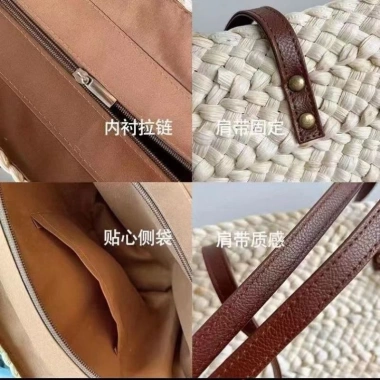 Túi Cói Nữ Hàn Quốc Đa Năng Đi Biển, Đi Làm, Đi Chơi - Giá 175k Giảm Đến 220k