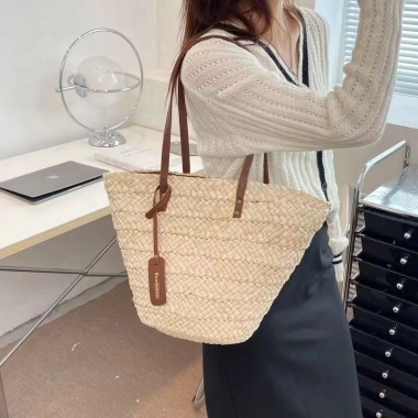 Túi Cói Nữ Hàn Quốc Đa Năng Đi Biển, Đi Làm, Đi Chơi - Giá 175k Giảm Đến 220k