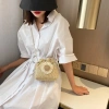 Túi cói nữ hoa cúc hai tone màu xinh xắn đi biển mẫu mới thanh lịch giá 49.806 VND 2