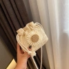 Túi cói nữ hoa cúc hai tone màu xinh xắn đi biển mẫu mới thanh lịch giá 49.806 VND 6