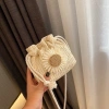 Túi cói nữ hoa cúc hai tone màu xinh xắn đi biển mẫu mới thanh lịch giá 49.806 VND 9