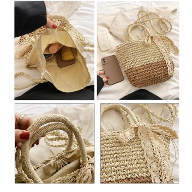 Túi Cói Thắt Nơ Vintage Giá Ưu Đãi 100k - Phong Cách Retro, Dạo Phố & Đi Làm 7