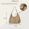Túi Cói Tote Mỏng Đi Biển Quai Da Nữ – Phong Cách Đơn Giản, Giá ưu đãi 64.999đ