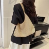 Túi Cói Tote Mỏng Đi Biển Quai Da Nữ – Phong Cách Đơn Giản, Giá ưu đãi 64.999đ 5