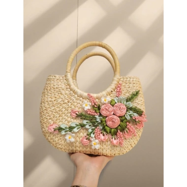 Túi cói vintage đa năng - Túi lục bình chụp hình, đi biển, du lịch giá ưu đãi 178k