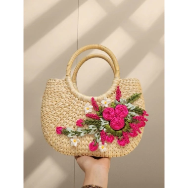 Túi cói vintage đa năng - Túi lục bình chụp hình, đi biển, du lịch giá ưu đãi 178k