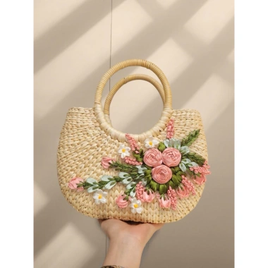 Túi cói vintage đa năng - Túi lục bình chụp hình, đi biển, du lịch giá ưu đãi 178k