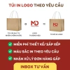 Túi Cói Vintage Du Lịch Chống Nước, Quai Nâu Mềm, Cúc Gỗ, Form Cứng, Đựng Quần Áo Gọn Gàng 8