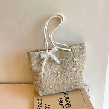 Túi cói vintage KOHATS size to, đeo vai, xách tay, khoá cúc bấm, thời trang nữ 58.998 VND 7