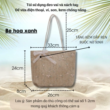 Túi cói vintage KOHATS size to, đeo vai, xách tay, khoá cúc bấm, thời trang nữ 58.998 VND 10