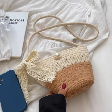 Túi Cói Vintage TC02 Đính Ngọc - Phong Cách Trẻ Trung, Cá Tính, Đi Biển Du Lịch 6 Túi Cói Vintage TC02 Đính Ngọc - Phong Cách Trẻ Trung, Cá Tính, Đi Biển Du Lịch 6