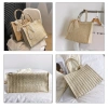 Túi cói vuông bện mix nơ ren vintage KT 22x26cm - Giảm 21% chỉ 126.000₫ 7