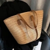 Túi Cói Xịn Xò Đan Tay và Dây Da Vintage - Phong Cách Sang Chảnh Cho Chụp Ảnh 4