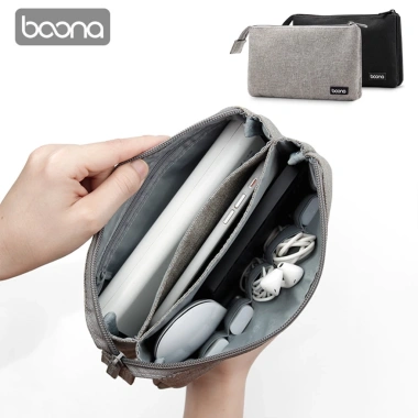 Túi công nghệ Baona BN-E002 - Đựng phụ kiện điện thoại, sạc dự phòng, cáp, chuột, tai nghe - Giá 119.000₫