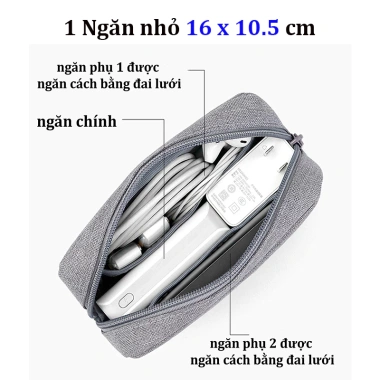 Túi công nghệ Baona BN-E002 - Đựng phụ kiện điện thoại, sạc dự phòng, cáp, chuột, tai nghe - Giá 119.000₫ 9 Túi công nghệ Baona BN-E002 - Đựng phụ kiện điện thoại, sạc dự phòng, cáp, chuột, tai nghe - Giá 119.000₫ 9