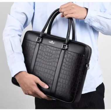 Túi công sở nam da bò thật vân cá sấu, CD9.319VB, bảo hành 1 năm, giá 1,290,000₫