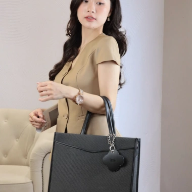 Túi công sở nữ da LIMI 3 màu - Ngăn laptop 14 inch riêng, tote A4, SORA 410k