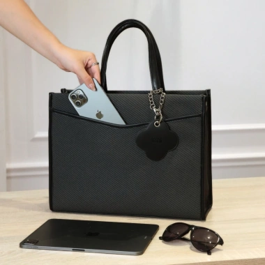 Túi công sở nữ da LIMI 3 màu - Ngăn laptop 14 inch riêng, tote A4, SORA 410k