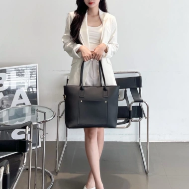 Túi Công Sở Nữ LIMI Tote Da Đựng Laptop A4 2 Màu Dùng Đa Năng Học Làm Dạy 7