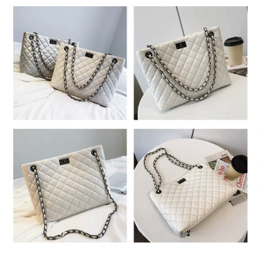 Túi công sở nữ Tote size to da PU trơn, đeo chéo vai, Miss 118 - Giá 135.000₫ 5