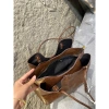 Túi công sở tote da PU loang trơn màu basic 30 to rộng - Kiểu Hàn Quốc, Tặng Charm 3