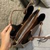 Túi công sở tote da PU loang trơn màu basic 30 to rộng - Kiểu Hàn Quốc, Tặng Charm 7