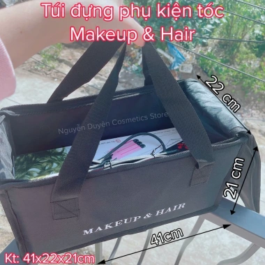 Túi cộp vải đa năng 41x22x21cm - Đựng mỹ phẩm, nail, phun xăm, quần áo - 169.000₫