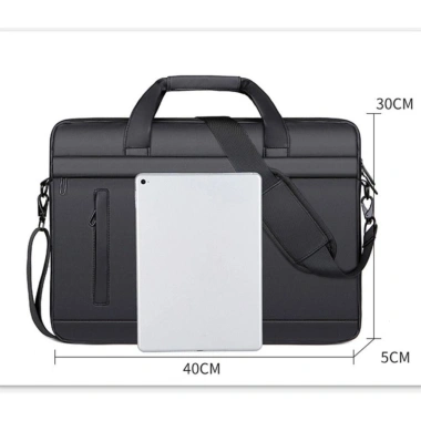 Túi da 15 inch cặp đôi - Chống nước, đựng laptop, đeo vai nam, công sở 2