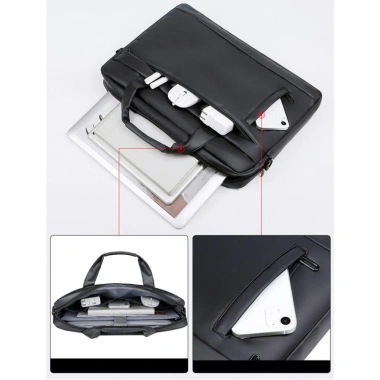 Túi da 15 inch cặp đôi - Chống nước, đựng laptop, đeo vai nam, công sở 6