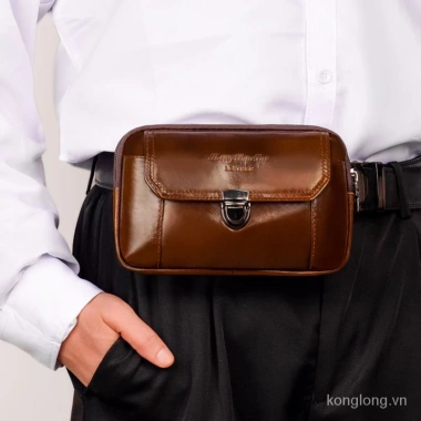 Túi Da Bò Đeo Hông Nam Chống Mài Mòn - Đựng Điện Thoại An Toàn, Giá Ưu Đãi 313k 9