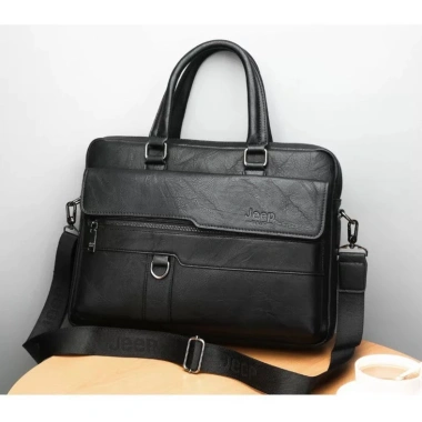 Túi da bò JEEP BULUO T20 39x28x6cm - Đựng laptop, free ship, giảm còn 1.55tr