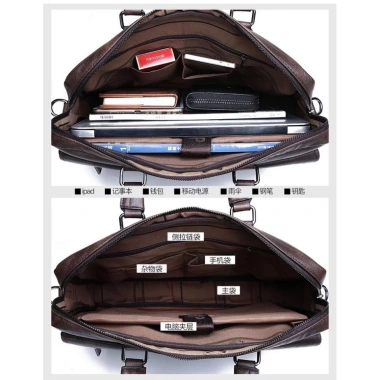 Túi da bò JEEP BULUO T20 39x28x6cm - Đựng laptop, free ship, giảm còn 1.55tr
